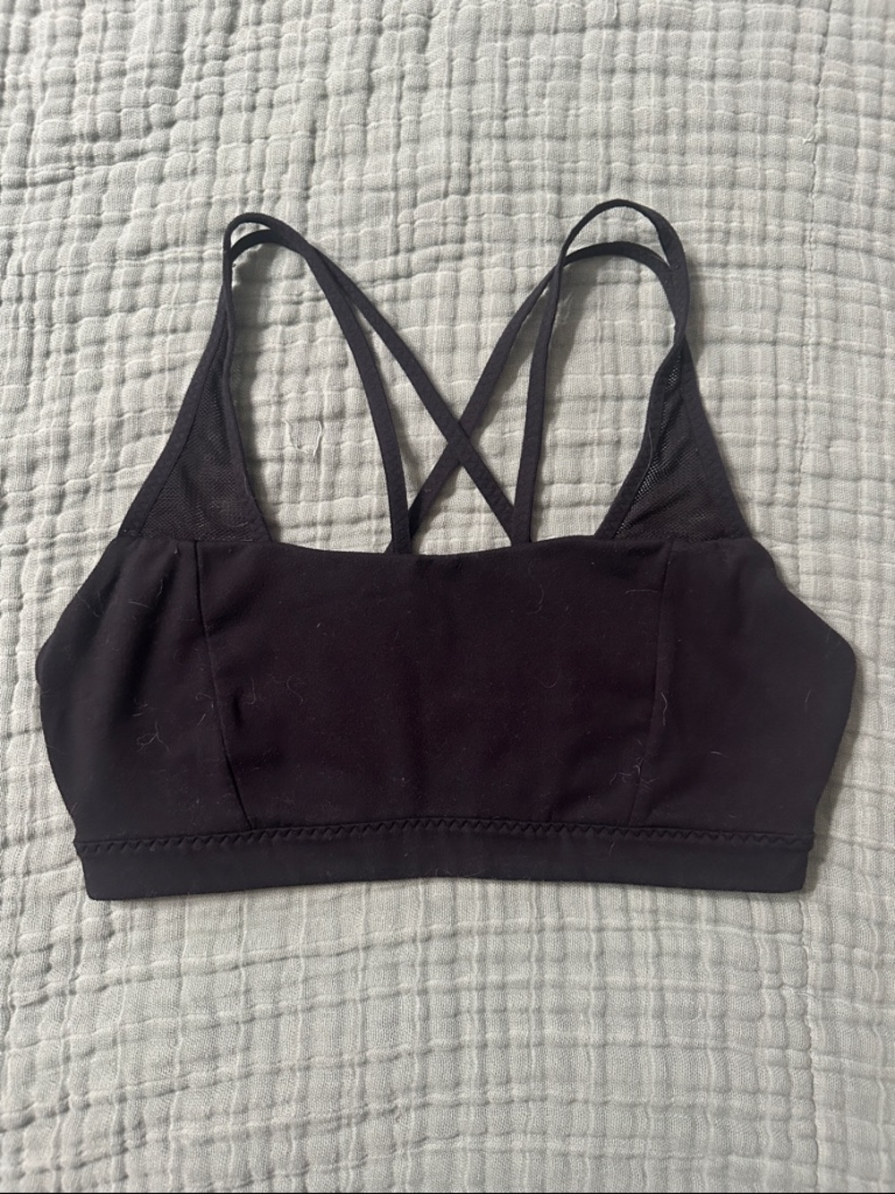 Athleta Black Strappy Sports Bra